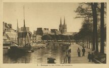 Cartolis Quimper (Finistère) - Quimper vu des Allées de Locmaria