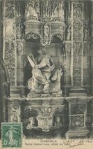 Cartolis Quimperlé (Finistère) - Eglise Sainte-Croix, détail du Jubé