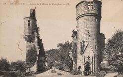 Cartolis Pont-Aven (Finistère) - Ruines du Château de Rustéphan.