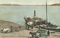 Cartolis Dinard (Ille-et-Vilaine) - Le Départ pour St Servan ( Au fond St Malo)
