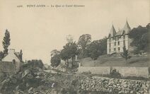 Cartolis Pont-Aven (Finistère) - Le Quai et Castel Gloannec
