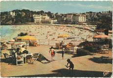 Cartolis Dinard (Ille-et-Vilaine) - La Plage, vue de la terrasse du "Crystal" ...