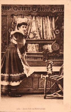 Cartolis Pont-Aven (Finistère) - Jeune Fille de PONT-AVEN