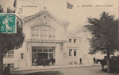 Cartolis Dinard (Ille-et-Vilaine) - Entrée du Casino