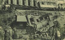 Cartolis Ploeuc-L'Hermitage (Côtes d'Armor) - Déraillement d'un train entre Pontivy et Saint-Br ...