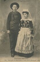 Cartolis Sans (Finistère) - Jeune gars de Pont-l'Abbé et jeune fille de Rospo ...