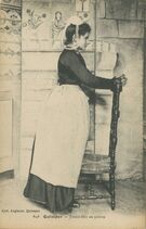 Cartolis Quimper (Finistère) - Jeune fille en prière