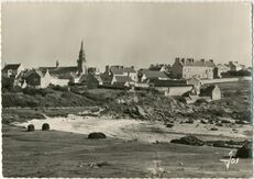 Cartolis Porspoder (Finistère) - Vue générale de la Plage et du Bourg