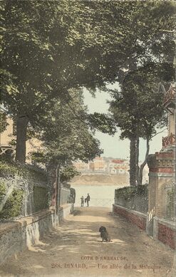 Cartolis Dinard (Ille-et-Vilaine) - Une allée de la Malouine