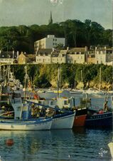 Cartolis Douarnenez (Finistère) - Le port de pêche au pied des Plomarc'h et la Mais ...
