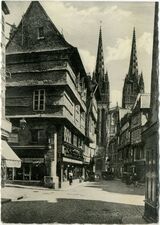 Cartolis Quimper (Finistère) - Vieilles Maisons rue Kéréon