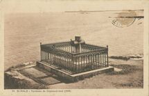 Cartolis Saint-Malo (Ille-et-Vilaine) - Tombeau de Chateaubriand (1848)