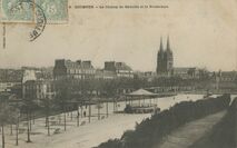 Cartolis Quimper (Finistère) - Le champ de Bataille et la Préfecture