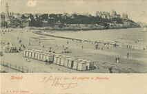 Cartolis Dinard (Ille-et-Vilaine) - La plage et la Malouine