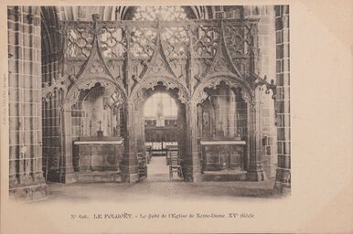 Cartolis Le Folgoët (Finistère) - Le Jubé de l'Eglise Notre-Dame.