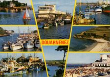Cartolis Douarnenez (Finistère) - L'Ile Tristan, la criée, le port, le port-Rhu, le ...
