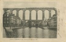 Cartolis Morlaix (Finistère) - Viaduc de MORLAIX, hauteur 58m longueur 202m