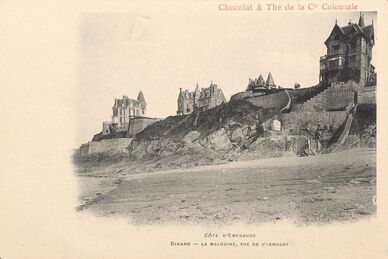 Cartolis Dinard (Ille-et-Vilaine) - La Malouine, vue de St-Enogat