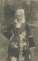 Cartolis Pouldergat (Finistère) - Mariée de Pouldergat (Etude des Coiffes de Bretag ...