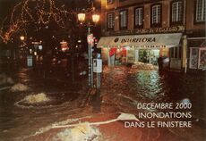 Cartolis Morlaix (Finistère) - MORLAIX, la maison Pennors sous l'eau.