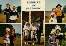 Cartolis Sans (Finistère) - Couples d'enfants en costume de Pont-L'abbé, Quim ...
