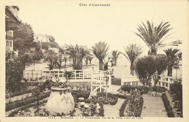 Cartolis Dinard (Ille-et-Vilaine) - La Promenade vue de la Villa Clair de Lune