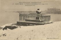 Cartolis Saint-Malo (Ille-et-Vilaine) - Le Tombeau de Châteaubriand sous la neige