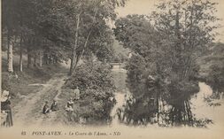 Cartolis Pont-Aven (Finistère) - Le Cours de l'Aven.