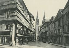 Cartolis Quimper (Finistère) - Vieilles maisons de la rue Kéréan