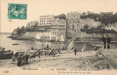Cartolis Dinard (Ille-et-Vilaine) - La Cale et le bec de la Vallée