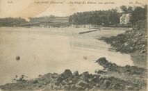 Cartolis Carantec (Finistère) - La Plage de Kélenn, vue générale.