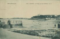 Cartolis Dinard (Ille-et-Vilaine) - La Plage, au loin St-MALO