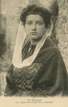 Cartolis Roscoff (Finistère) - Jeune fille de ST-POL en ROSCOFF