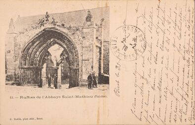 Cartolis Plougonvelin (Finistère) - Ruines de l'Abbaye Saint-Mathieu