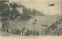 Cartolis Dinard (Ille-et-Vilaine) - Garros sur Blériot évoluant sur la Plage