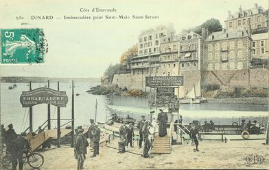 Cartolis Dinard (Ille-et-Vilaine) - Embarcadère pour Saint-Malo Saint-Servan