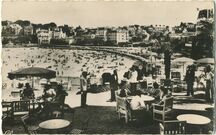 Cartolis Dinard (Ille-et-Vilaine) - La Plage vue de la terrasse du Crystal-Hôtel