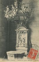 Cartolis Pont-Croix (Finistère) - Intérieur de l'Eglise, Baptistère.