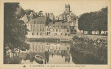 Cartolis Quimperlé (Finistère) - La Haute Ville vue du Pont du Bourg Neuf