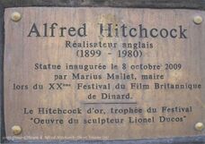 Cartolis Dinard (Ille-et-Vilaine) - Plaque à Alfred Hitchcock