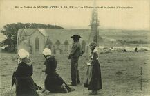 Cartolis Plonévez-Porzay (Finistère) - Les Pélerins saluant le clocher à leur arrivée