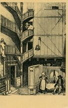 Cartolis Morlaix (Finistère) - Escalier de la Grande-Rue, N° 14 (XVe siècle)
