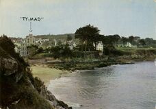 Cartolis Douarnenez (Finistère) - Plage et Chapelle Saint-Jean