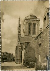 Cartolis Locronan (Finistère) - Clocher de la chapelle du Pénity (XVIe s.) et tou ...