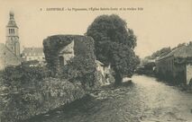 Cartolis Quimperlé (Finistère) - Le Pigeonnier, l'Eglise Sainte-Croix et la rivièr ...