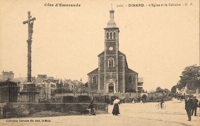 Cartolis Dinard (Ille-et-Vilaine) - L'Eglise et le Calvaire