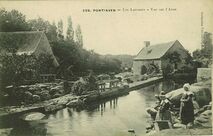 Cartolis Pont-Aven (Finistère) - Les Laveuses - Vue sur l'Aven