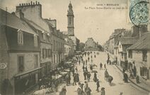 Cartolis Morlaix (Finistère) - La Place Saint-Martin un jour de foire