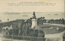 Cartolis Saint-Malo (Ille-et-Vilaine) - La Hollande - Statue de Jacques Cartier  - La Rade ...