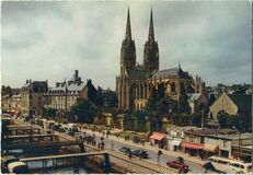 Cartolis Quimper (Finistère) - La Cathédrale et Quais de l'Odet